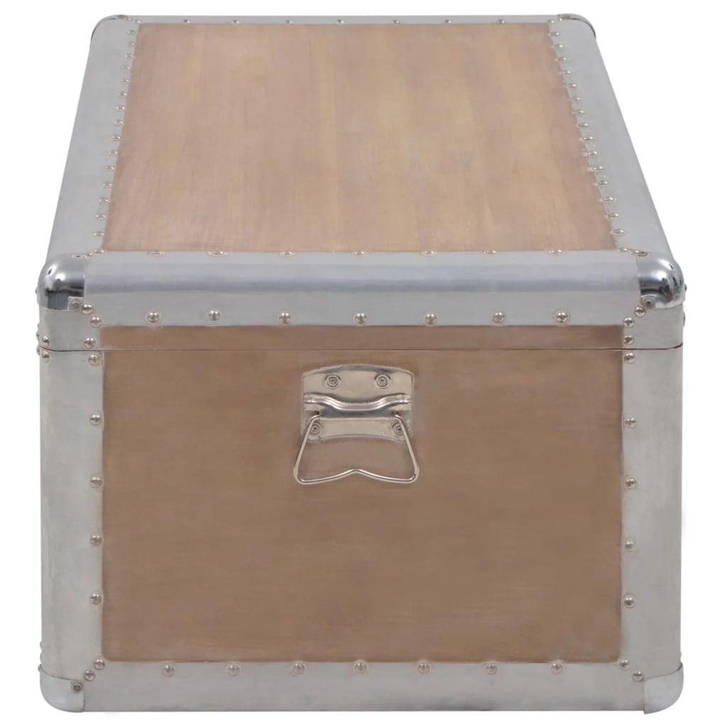 Wooden Fir Storage Chest Trunk Y7660