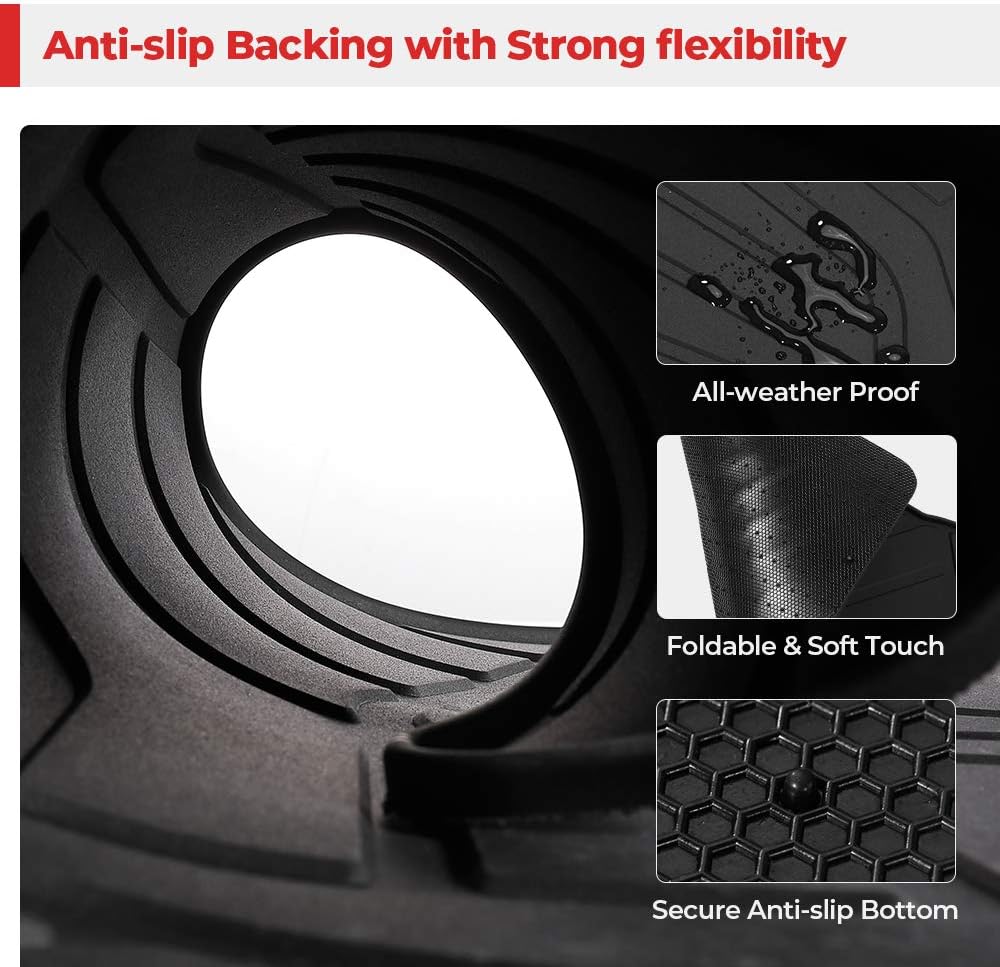 All-Weather 3D Full Cover Waterproof TPE Floor Mats C347