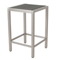 Gray Square Aluminum and Wicker Bar Table W795426