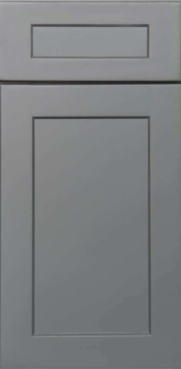 Grey 2 Doors 2 Shelves Wall Cabinet High-Density Fiberboard L18712