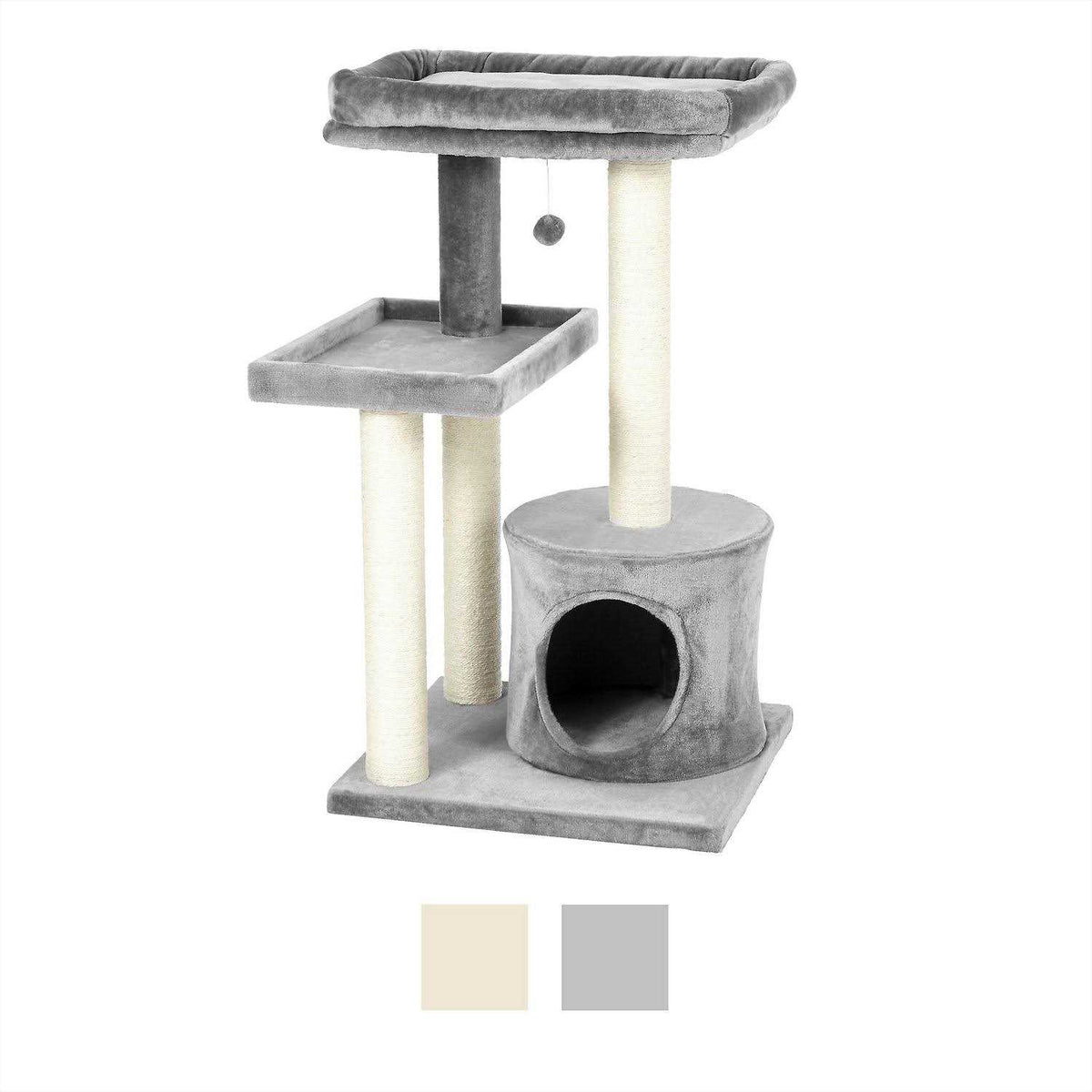 42-in Heavy Duty Faux Fur Cat Tree Condo R50878