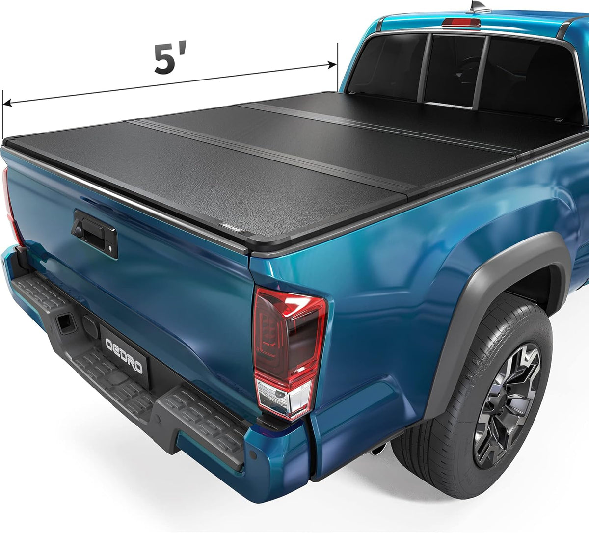 Soft Tri-fold Truck Bed Tonneau Cover with Track Rail System R3692
