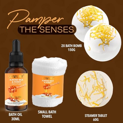10 Pc Almond Milk & Honey Beauty & Personal Care Set U3330