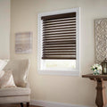 Espresso Cordless Room Darkening 2.5 in. Premium Faux Wood Blind D822