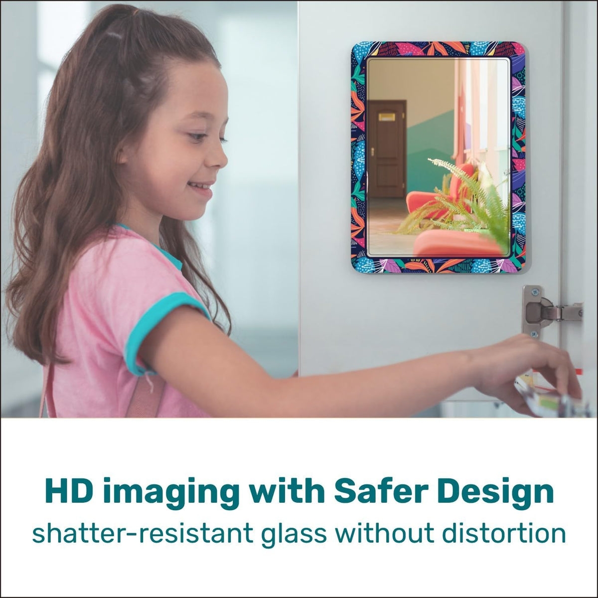 Magnetic Mirrors for Locker, 5 inch x 7 inch, 2 Pack L60359