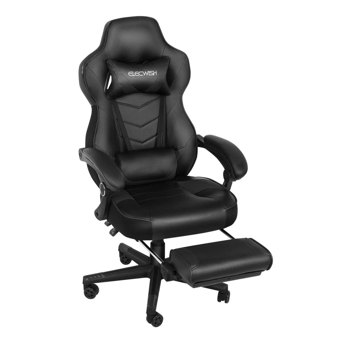 Black Gaming Chair with Thick Foam Padding D5726