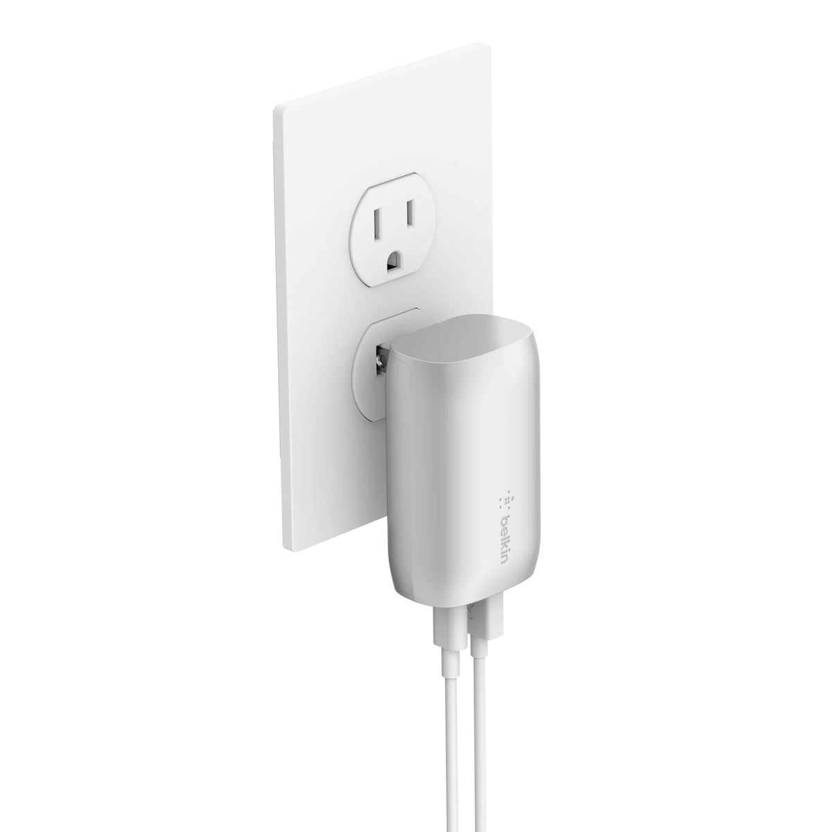 37W Dual Wall Charger USB-C to Lightning Cable Silver M184114