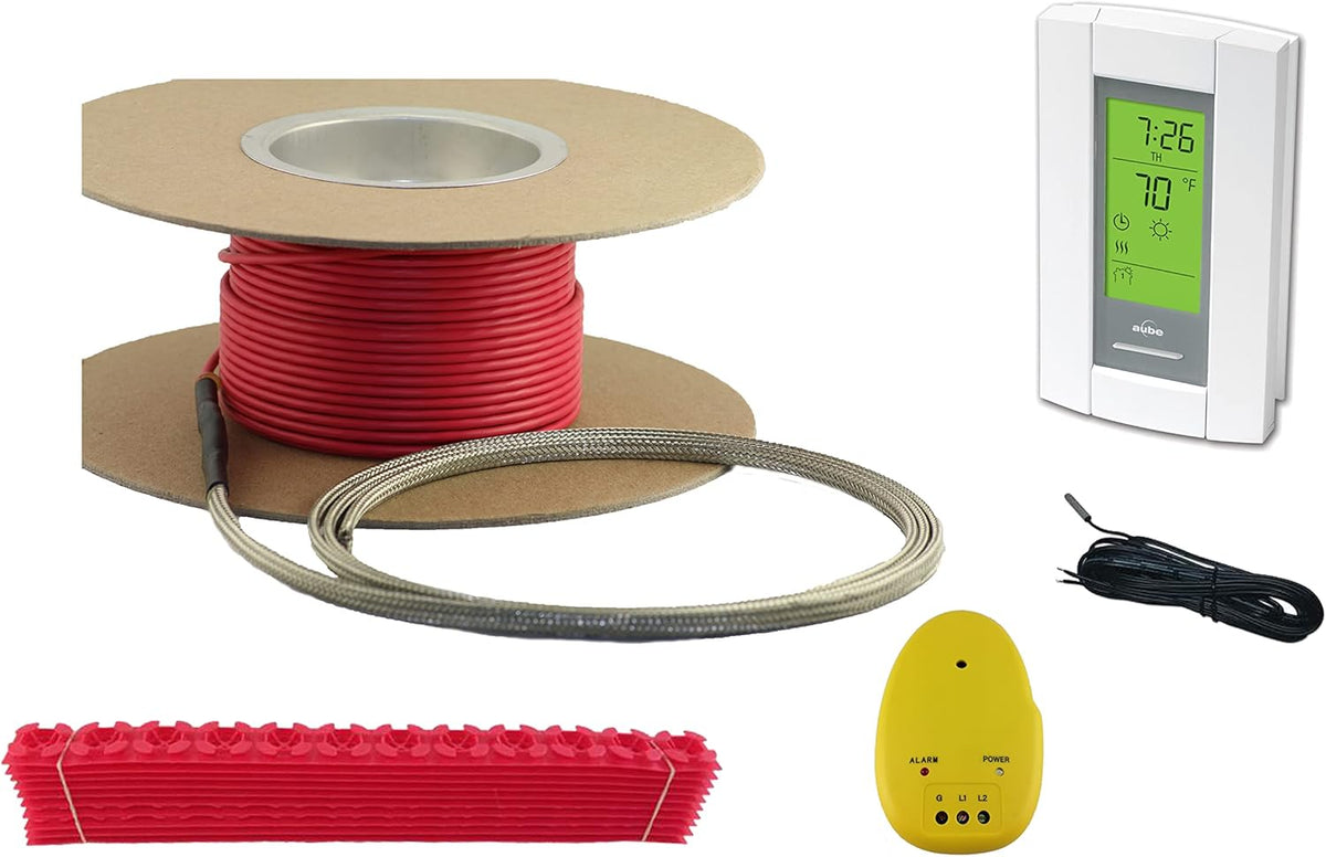 Electric Radiant Floor Heat Heating System with Thermostat G516448