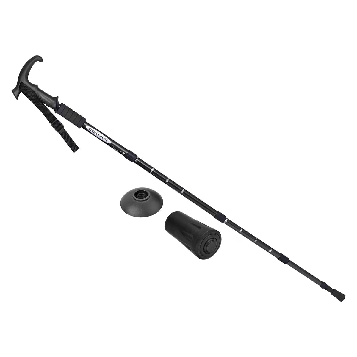 Black Collapsible Trekking Pole 43 Inch D638116