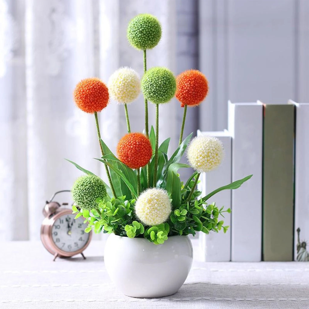Colorful Artificial Flower Potted Plant O412