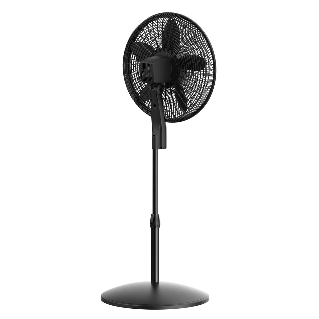 18" DC Motor Pedestal Fan with Remote, Black F455537