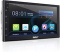 Single DIN In-Dash Car Stereo with 7” Multi-Color Touchscreen Display and Bluetooth R278