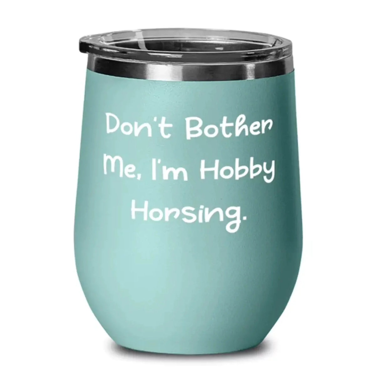 Hobby Horsing Wine Glass U35046