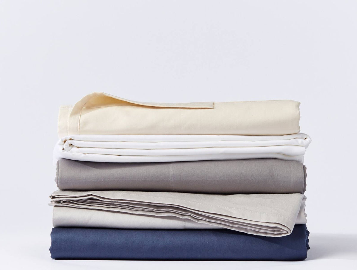 300 Thread Count Organic Sateen Sheet Set Cal King Alpine White Y279249