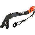 Aluminum Rear Brake Pedal Black/Orange Tip P7507