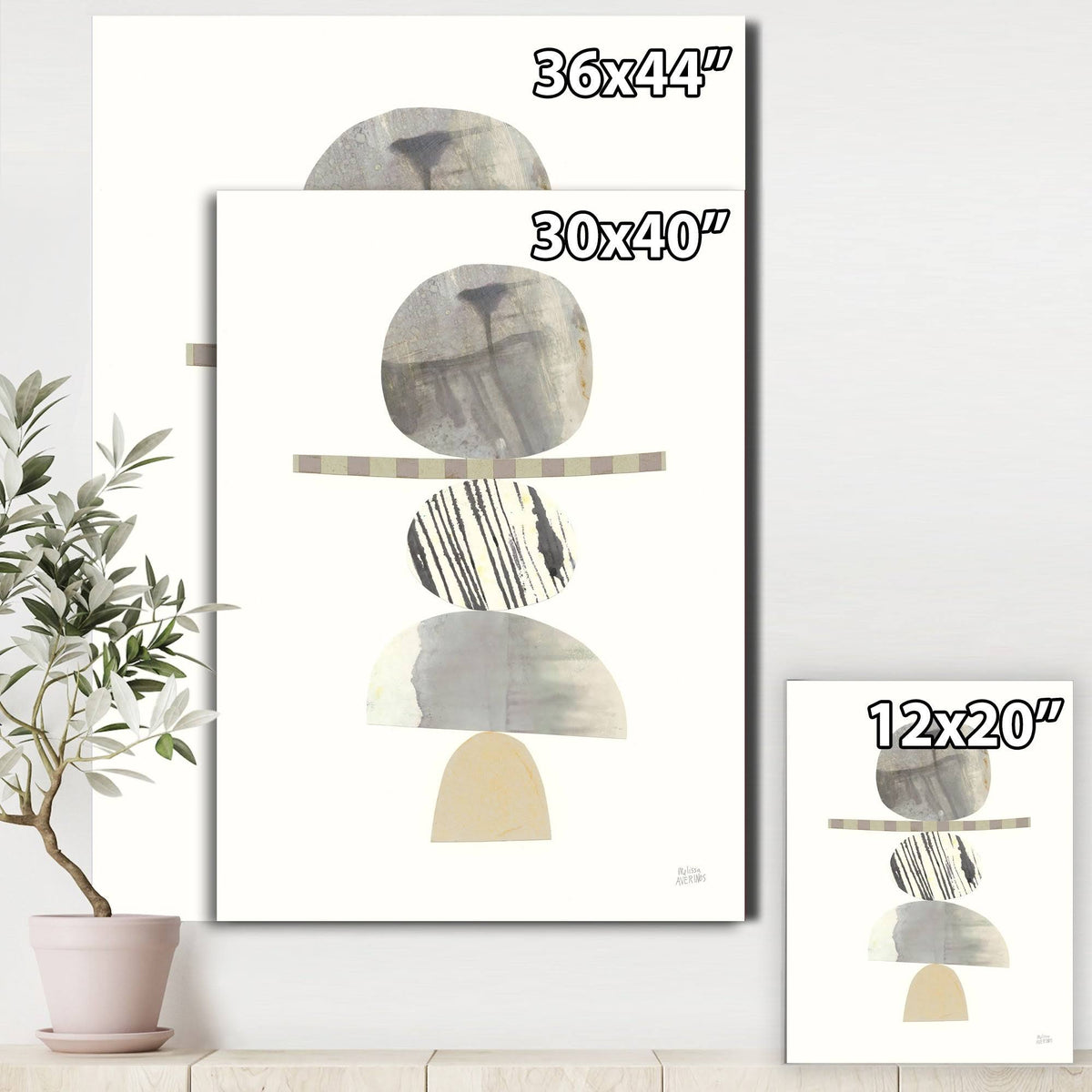 Grey Shabby Chic Canvas Art R62448