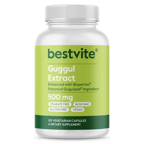 500mg Guggul Extract 120 Vegetarian Capsules S466415