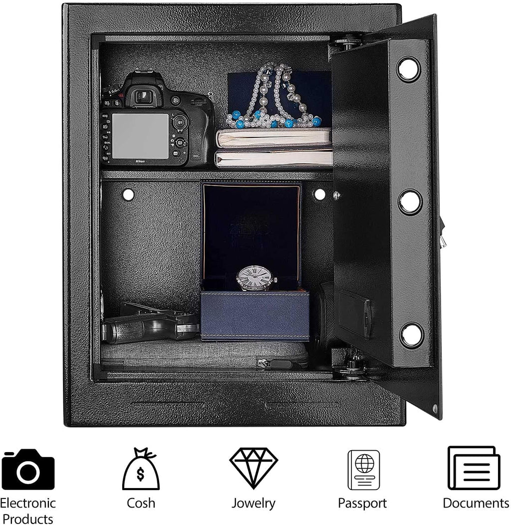 1.7 Cub Fireproof Waterproof Digital Safe Box with Keypad V79015