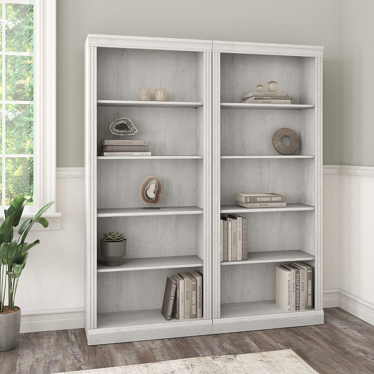 5 Shelf Bookcase, Set of 2 D948128