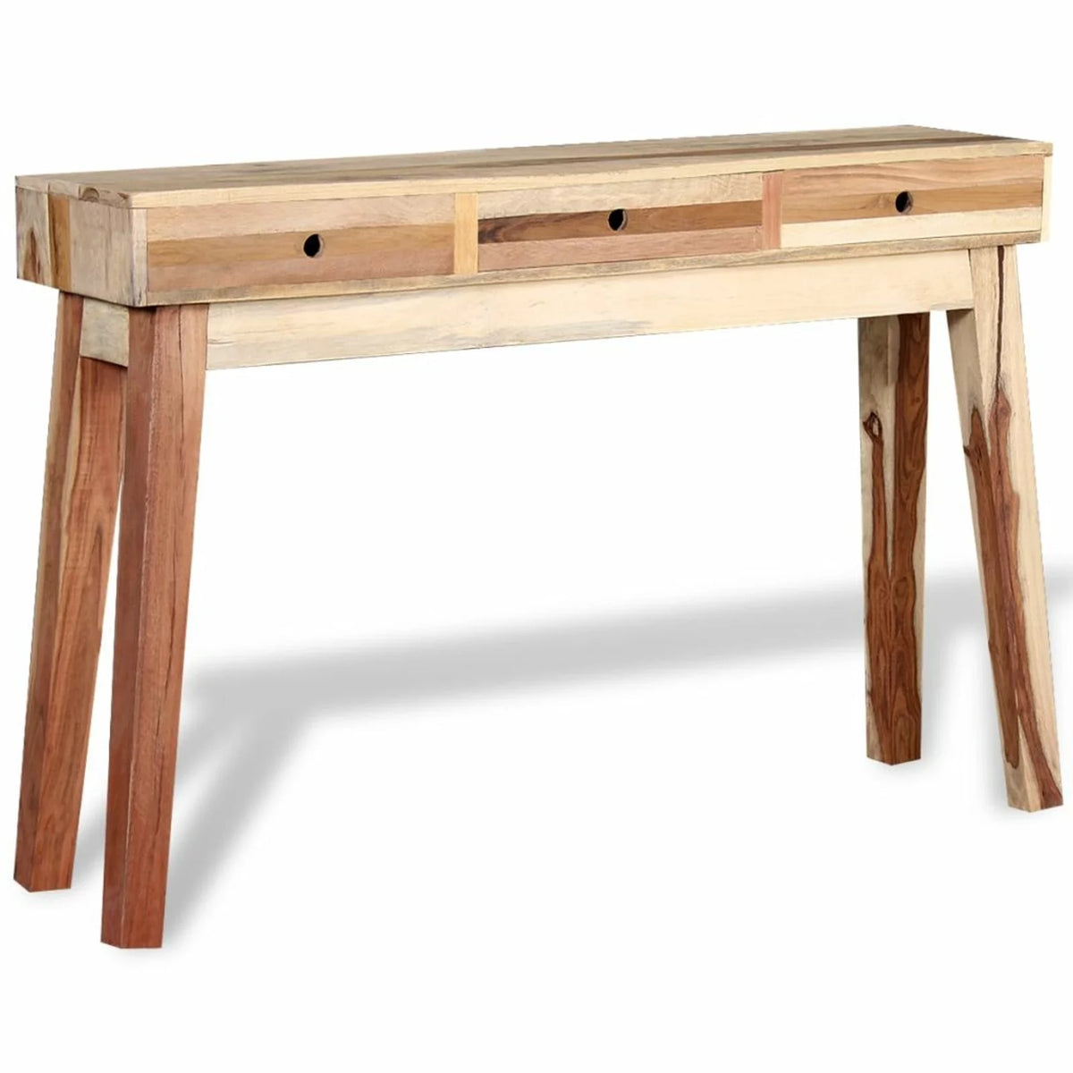 Console Table with 3 Storage Drawers Reclaimed Wood Y807772