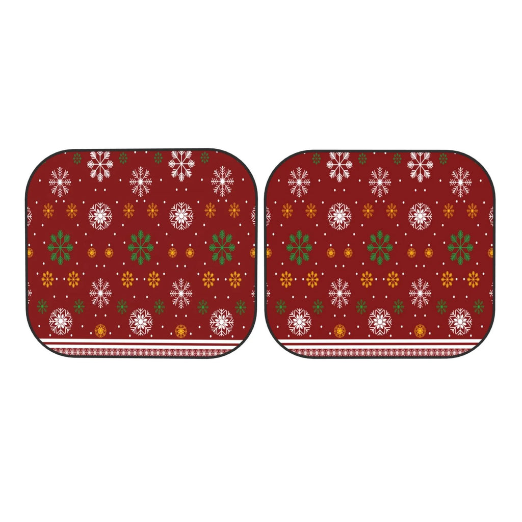 Merry Christmas 2 Pack Foldable Car Windshield Sun Shade N49512