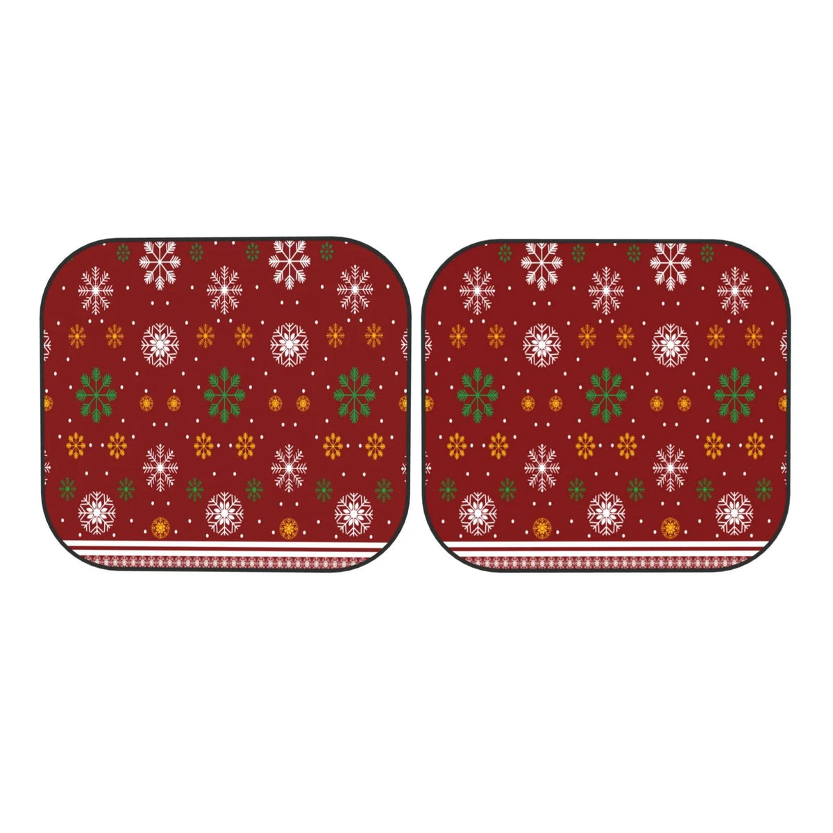 Merry Christmas 2 Pack Foldable Car Windshield Sun Shade N49512