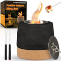 Round Concrete Smokeless Tabletop Fire Pit N429