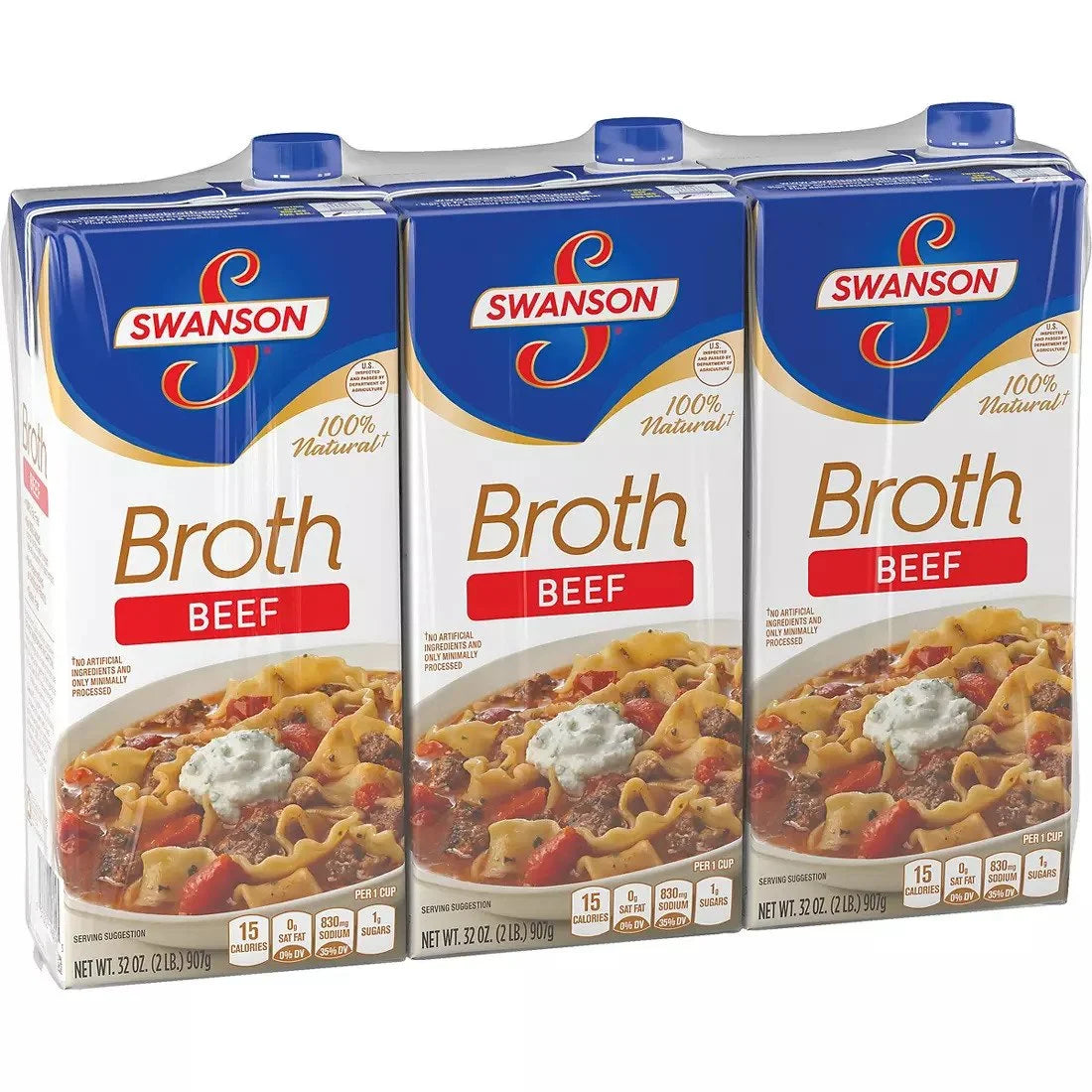 3 pk. 32 oz. Beef Broth Z8846