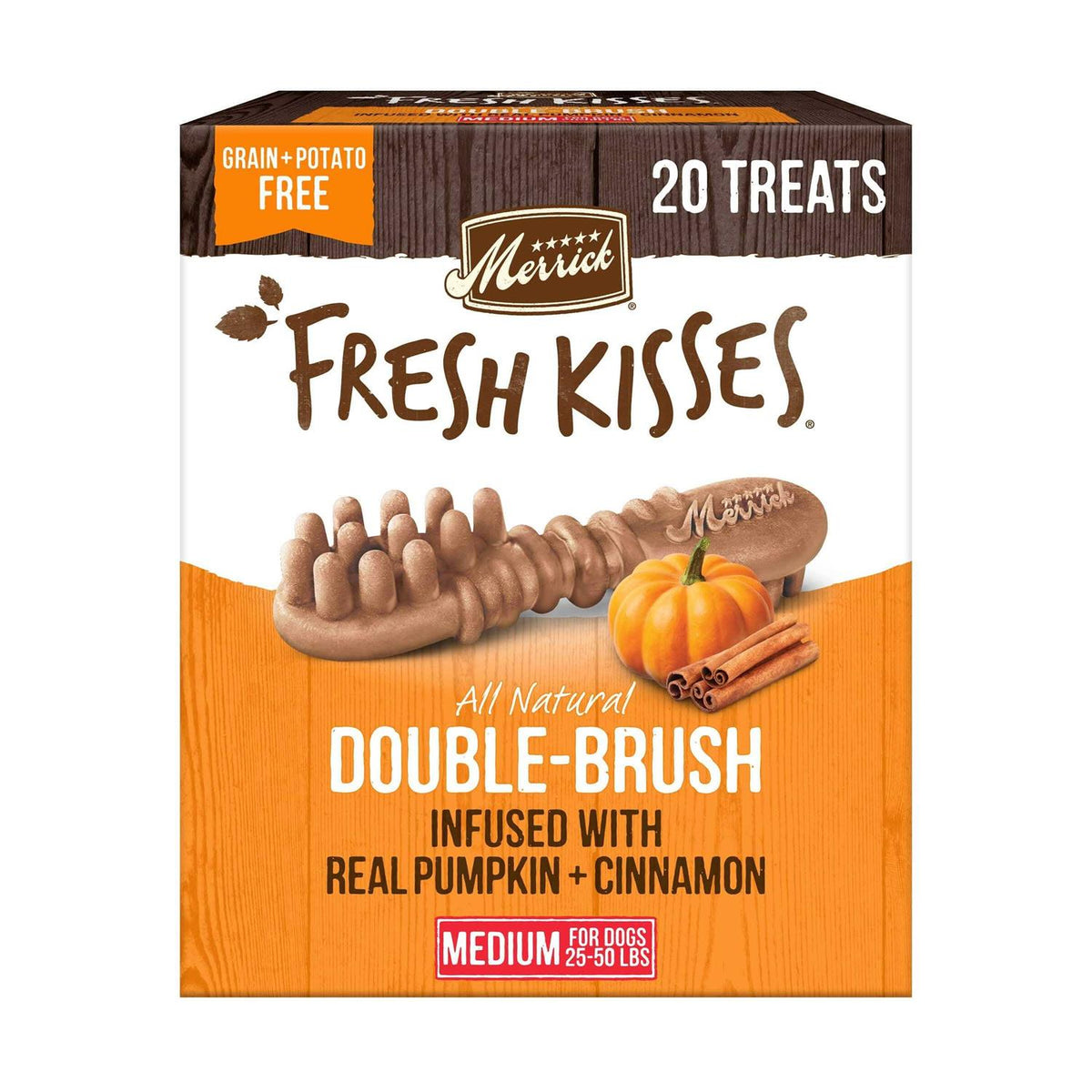 Fresh Kisses Pumpkin Cinnamon Dog Treats F8785