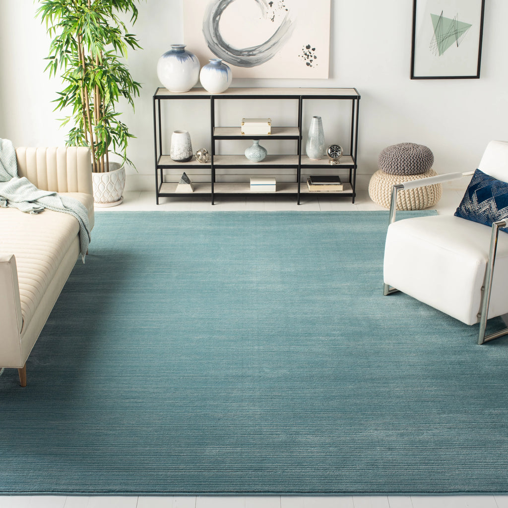 Aqua Overdyed Solid Area Rug D294