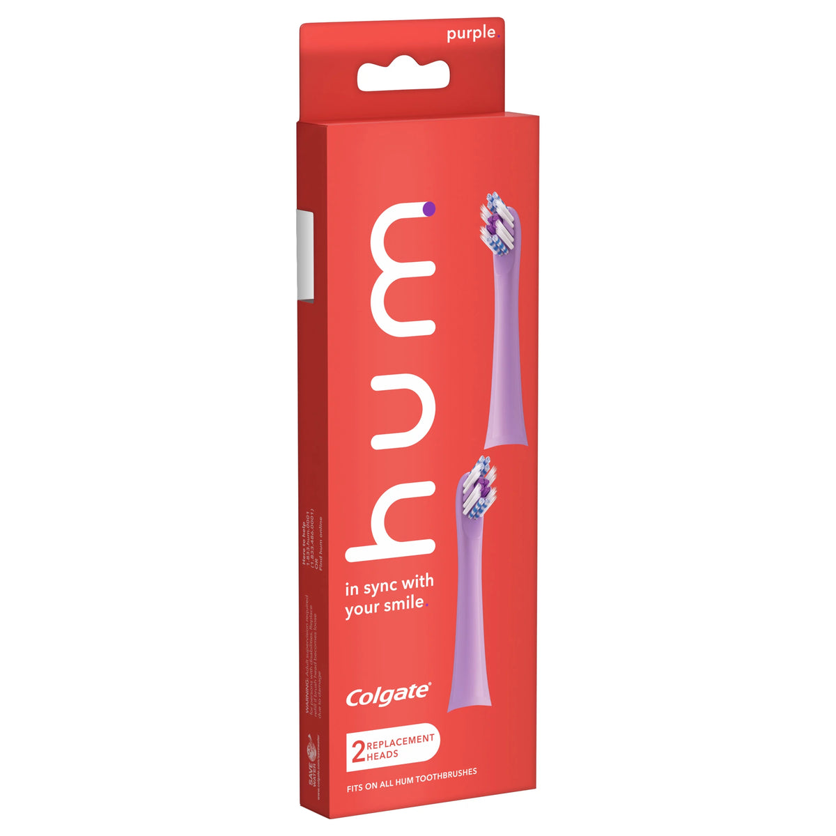 Purple Replacement Toothbrush Heads, 2 Pack H889033