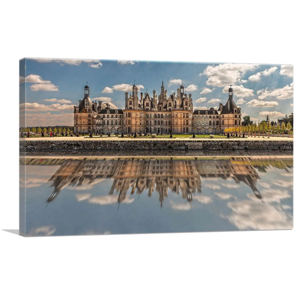 Castle in France Chateau de Chambord Canvas Art Print 40" x 26" G6541