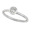 14K White Gold Diamond Engagement Ring J619587