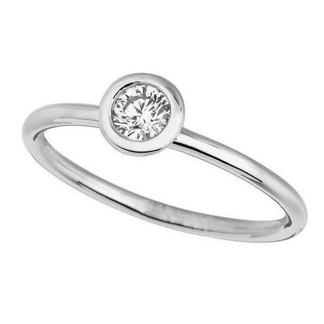 14K White Gold Diamond Engagement Ring J619587