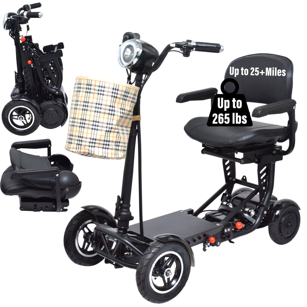 4 Wheel Foldable Powered Mobility Scooter with Seat Z541