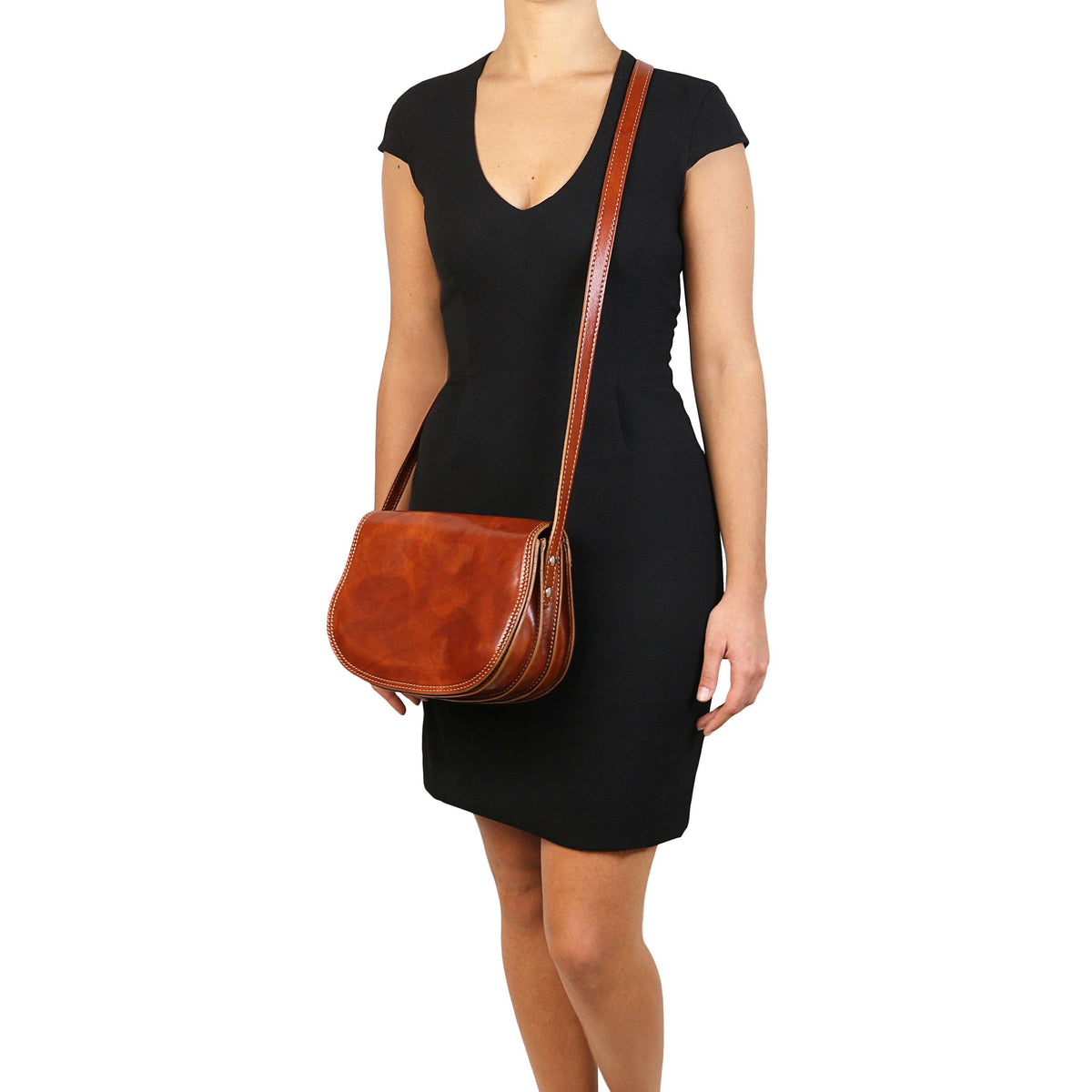 Brown Leather Bag T650849