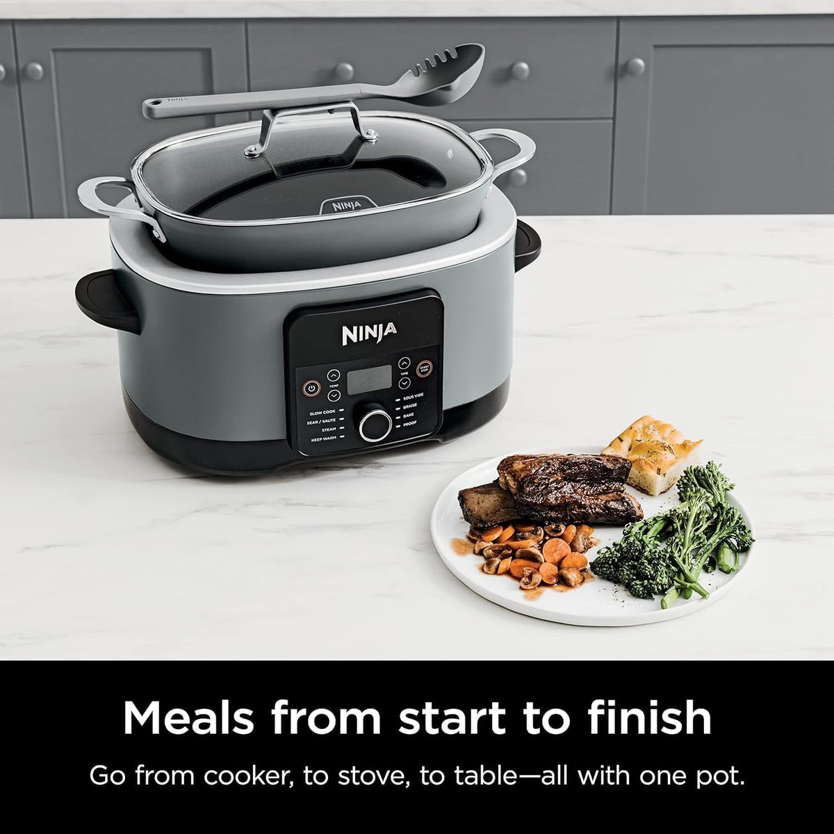 8.5 Quart Multi-Cooker with Nonstick Oven Safe Pot V204