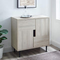 Slate Grey and Red Interior 30 Inch Buffet Cabinet D925