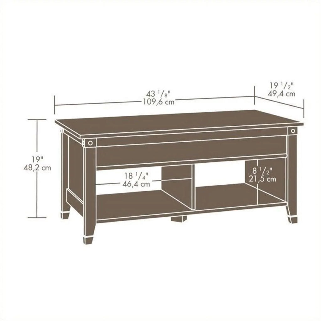 Lift Top Coffee Table in Washington Cherry H16566
