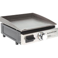 17 in. Table Top 1-Burner Portable Gas Griddle in Stainless Steel and Black K2166