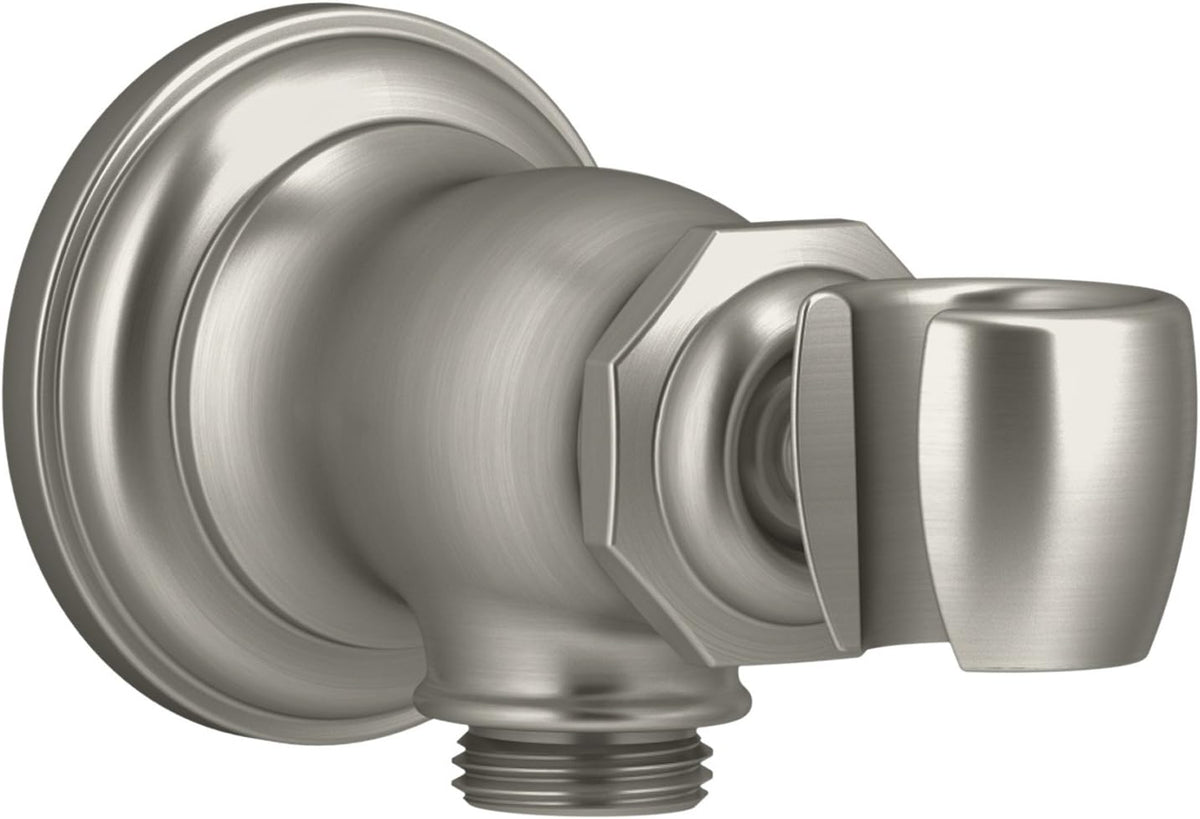 Vibrant Brushed Bronze Wall-mount Handshower Holder and Supply Elbow B843