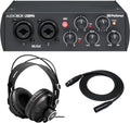 2x2 USB 2.0 Audio Interface with Headphones and Cable Bundle N4574