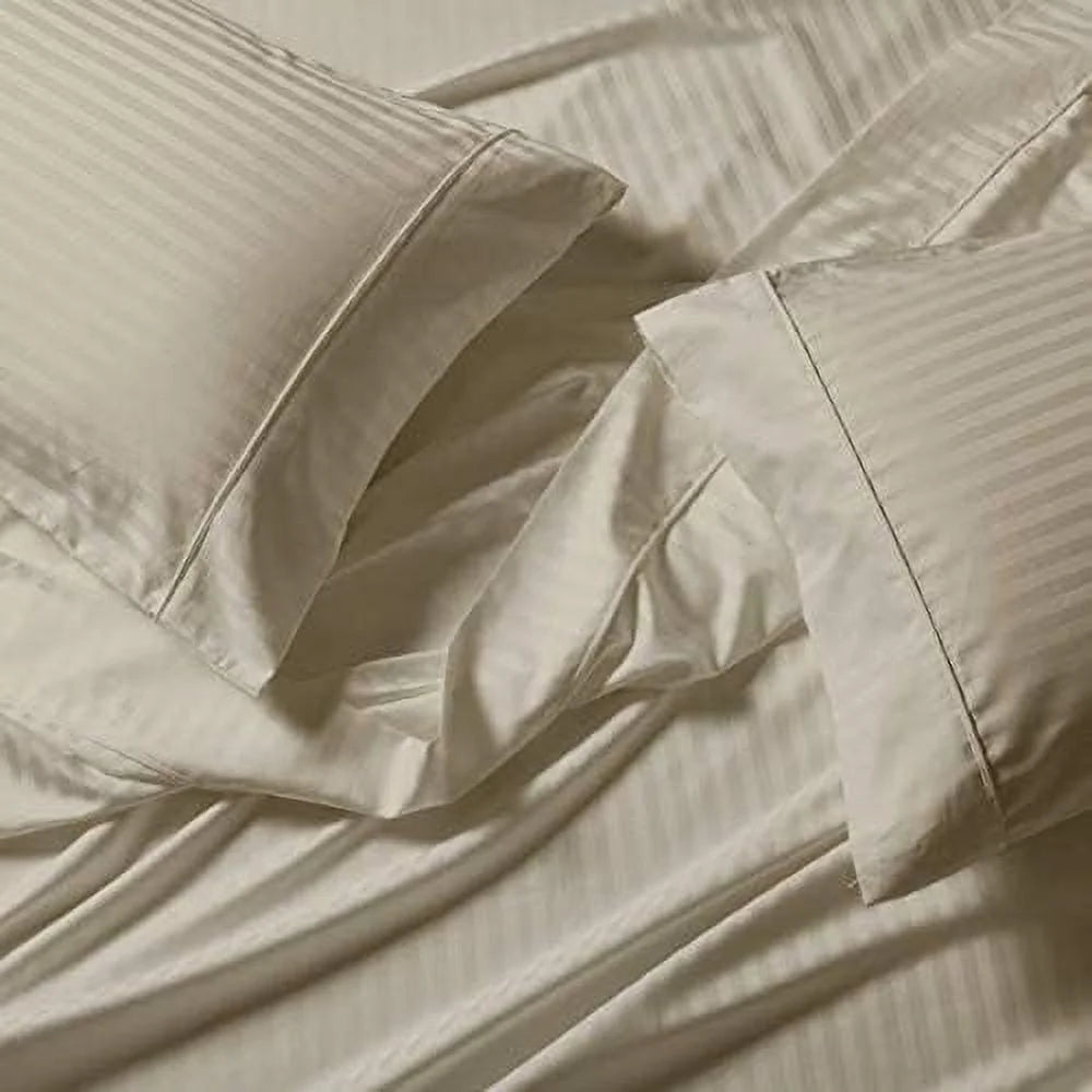 Gold Cotton Blend 3PC Twin Extra Long XL Bed Sheets Set P261