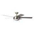 Brushed Nickel Ceiling Fan with Light Kit P4542