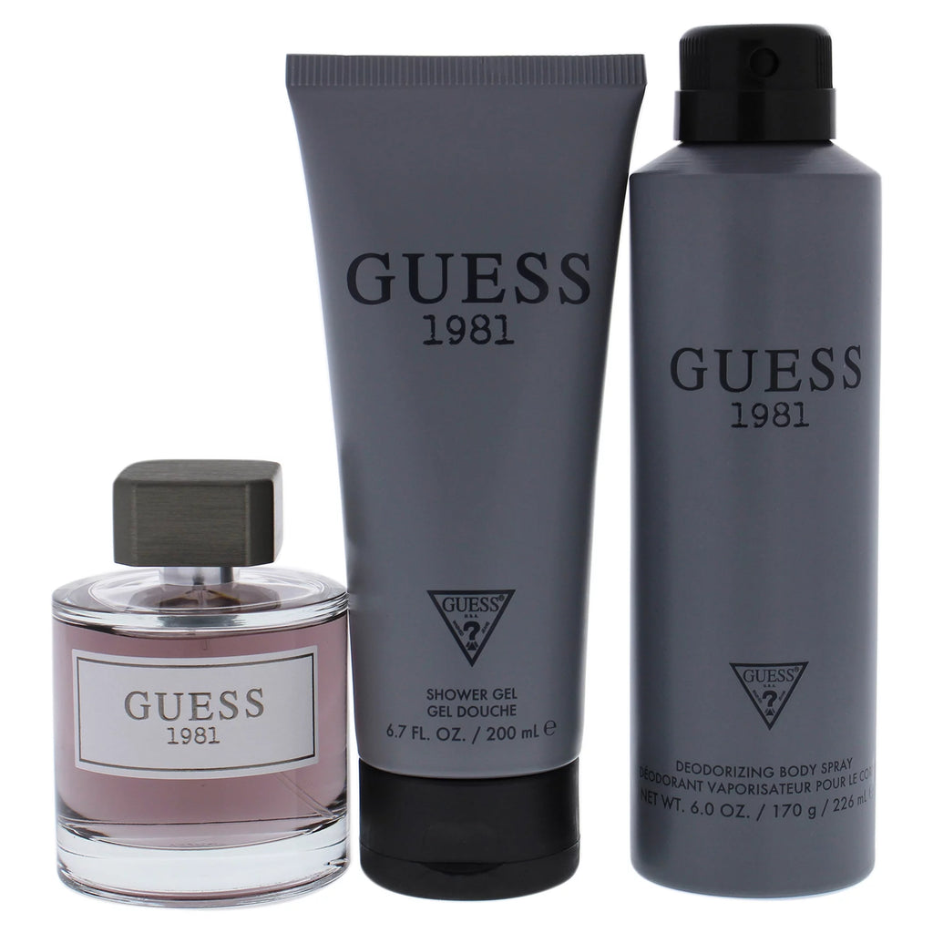 3 Pc Gift Set 3.4 oz EDT Spray 6 oz Deodorant Body Spray 6.7 oz Shower Gel D952