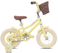 12 in. Pink Child Bicycle with Front Basket I18907