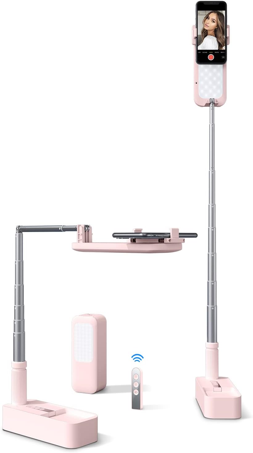 Portable Cell Phone Stand with Bluetooth Remote, Pack of 2 A29916