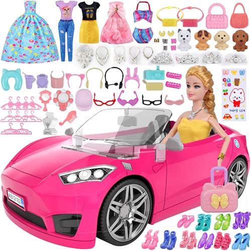 91 Pcs Doll Convertible Car Set X830