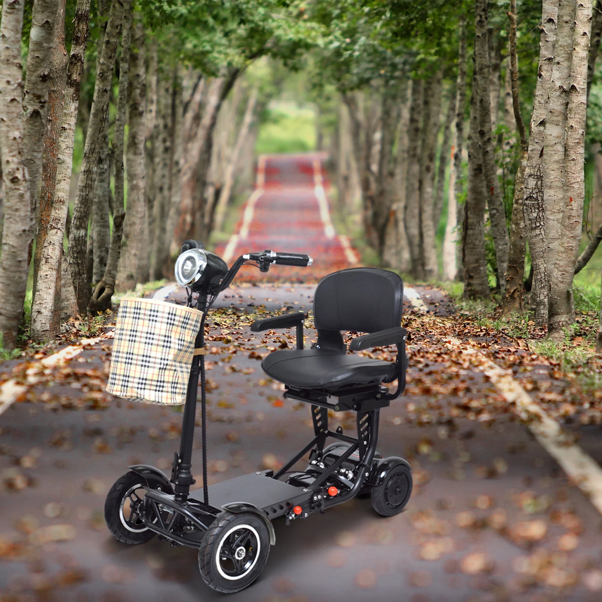 4 Wheel Foldable Powered Mobility Scooter with Seat Z541