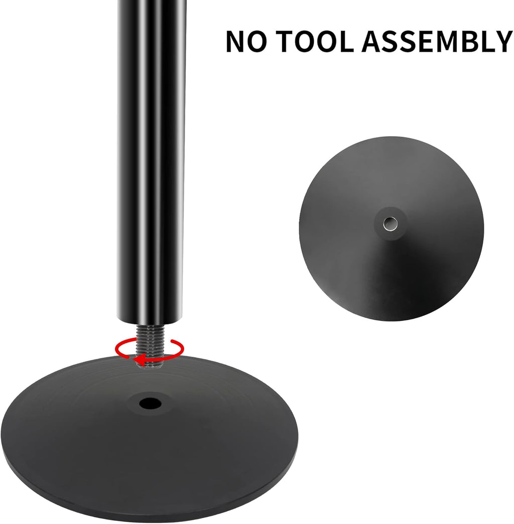 Cast Iron Sign Post Base with Portable 48” Post A655